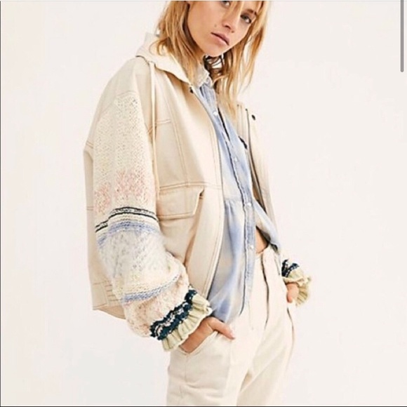 Free People We the Free Loose Thoughts Denim Jacket